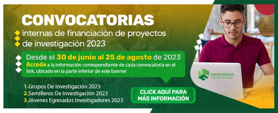 CONVOCATORIAS INTERNAS DE FINANCIACIÓN DE PROYECTOS DE INVESTIGACIÓN 2023