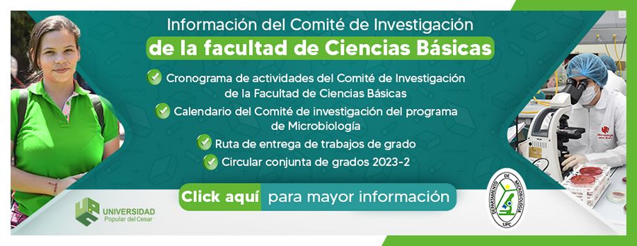 INFORMACIÓN DEL COMITÉ DE INVESTIGACIÓN DE LA FACULTAD DE CIENCIAS BÁSICAS