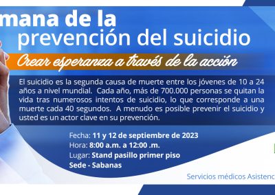 SEMANA DE LA PREVENCIÓN DEL SUICIDIO