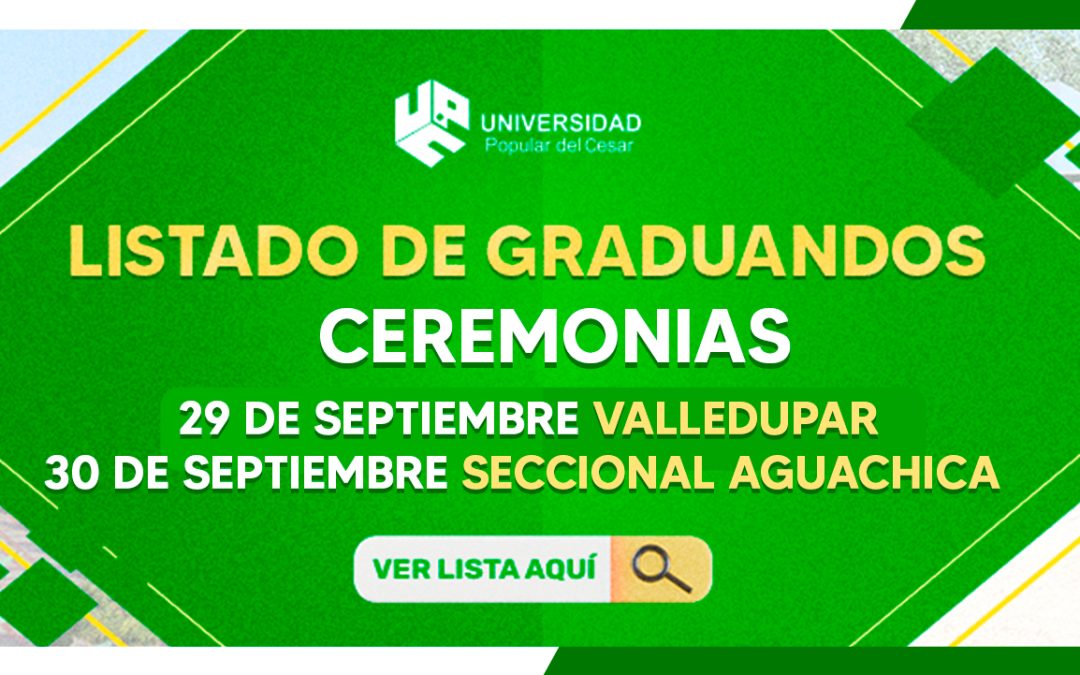 LISTADO DE GRADUANDOS