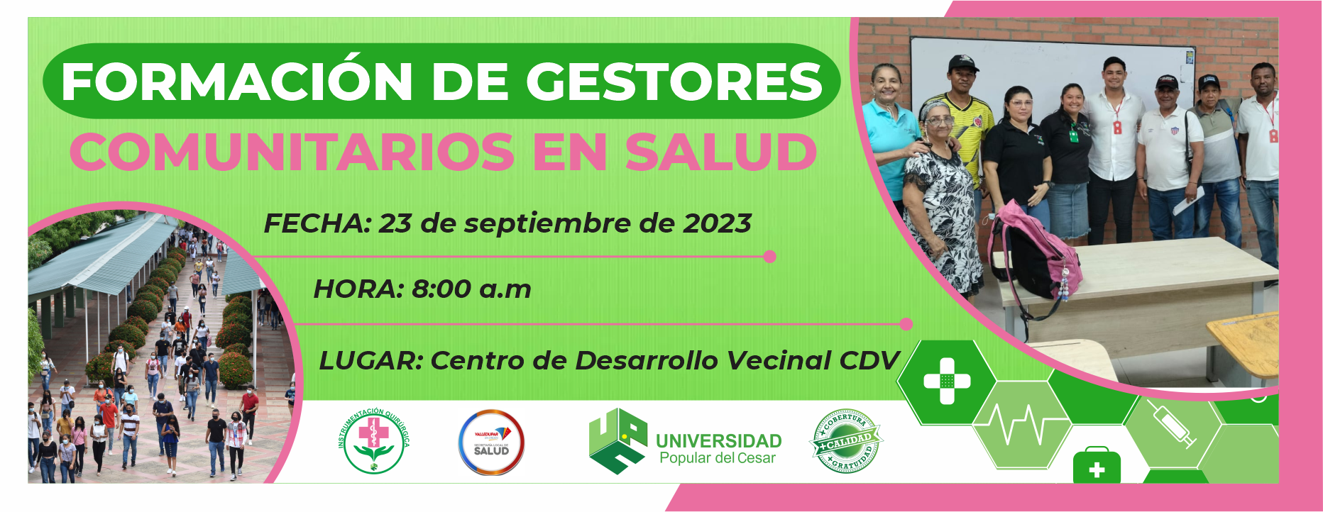 CURSO IDIOMA ITALIANO 2023-II Banner Formación de gestores comunitarios en salud