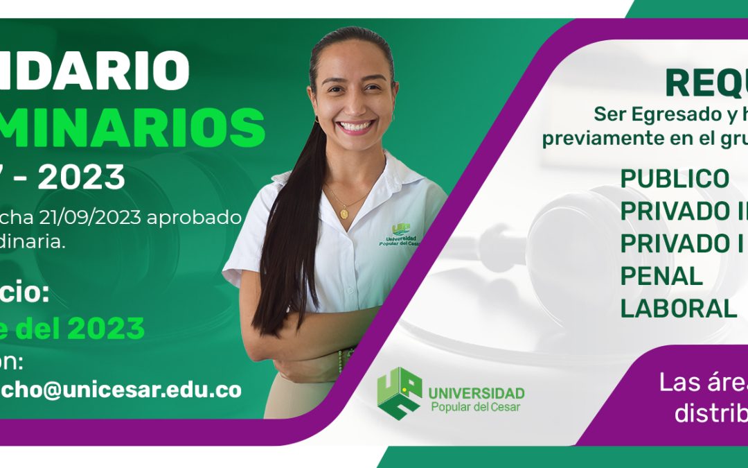CALENDARIO SEMINARIOS 2023