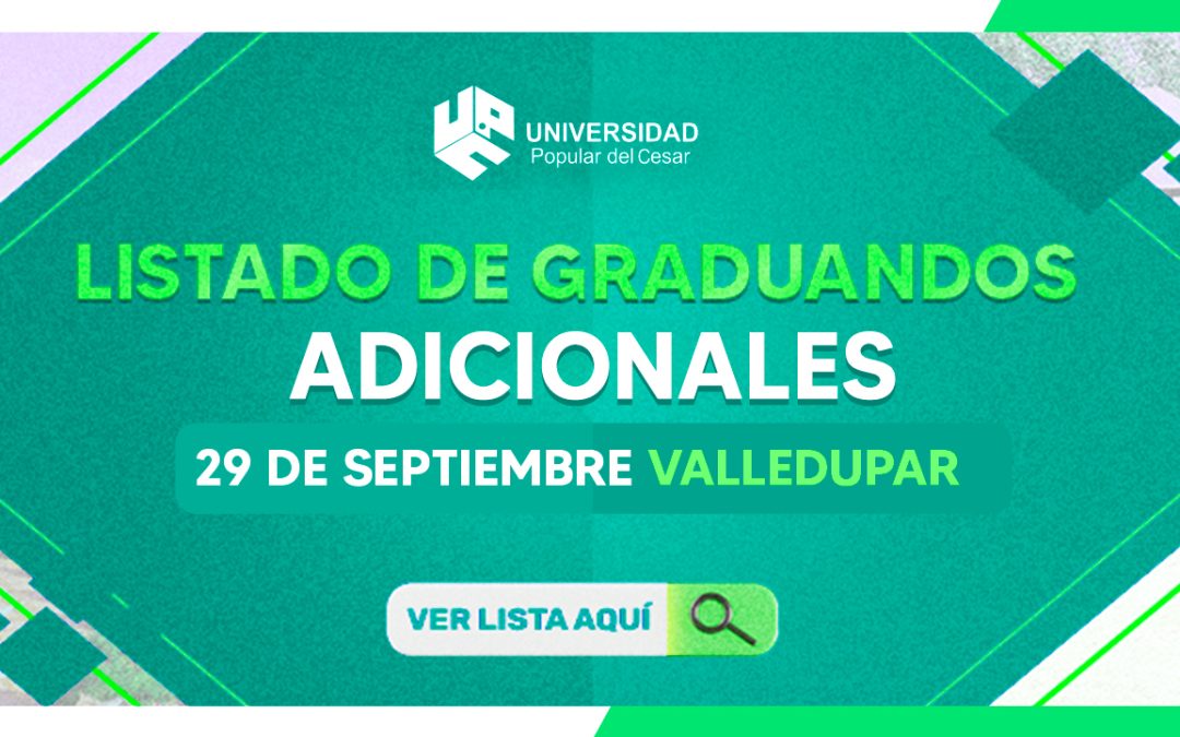 LISTADO DE GRADUANDOS ADICIONALES