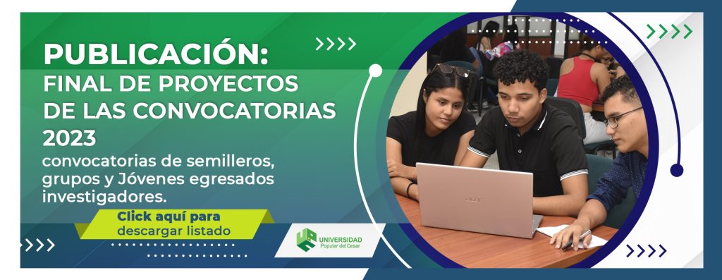 Banner Publicación final de proyectos de la convocatoria 2023