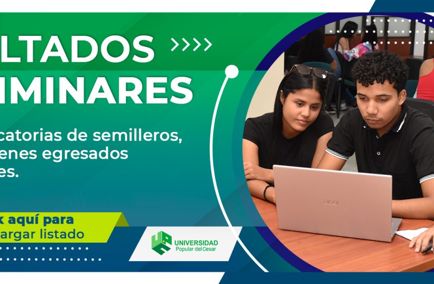 Banner Resultados Preliminares semilleros de investigación