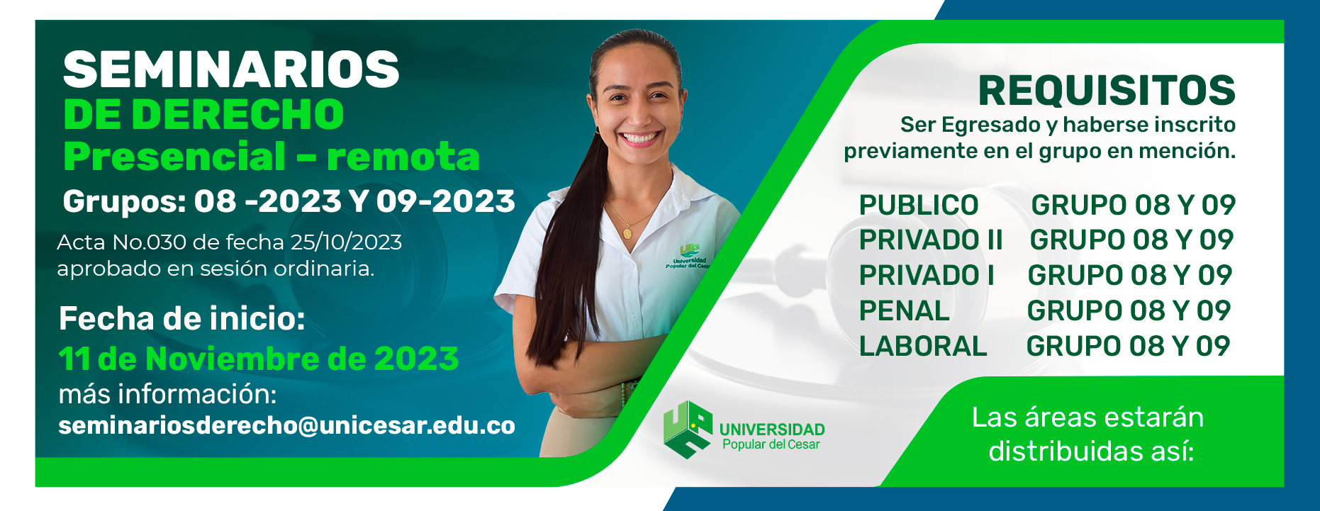 Banner Seminarios de Derecho