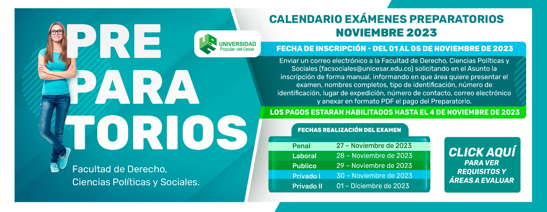 BANNER CALENDARIO DE PREPARATORIOS 2023 – II
