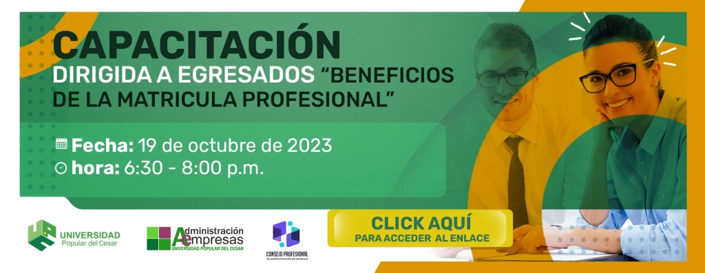 Banner CAPACITACIÓN EGRESADOS BENEFICIOS DE LA MATRICULA PROFESIONAL