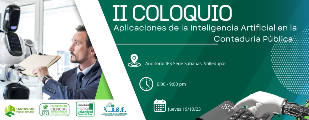 banner II COLOQUIO: APLICACIONES DE LA INTELIGENCIA ARTIFICIAL EN LA CONTADURรA PรBLICA.