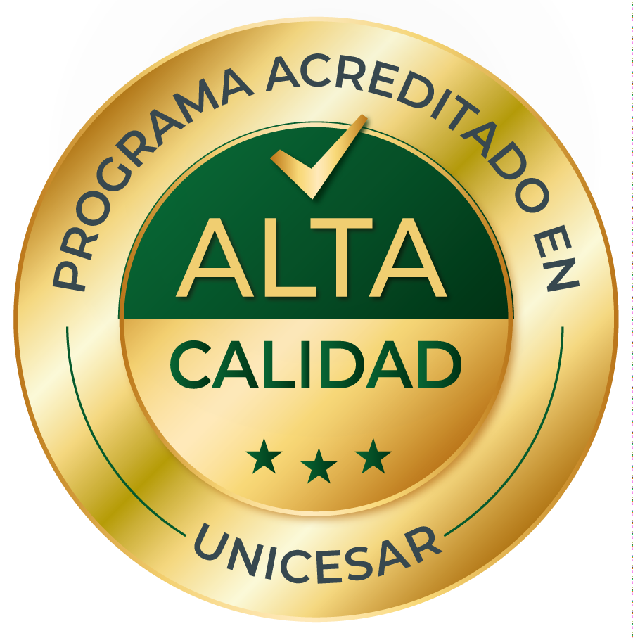 Programa acreditado con el sello de alta calidad Unicesar