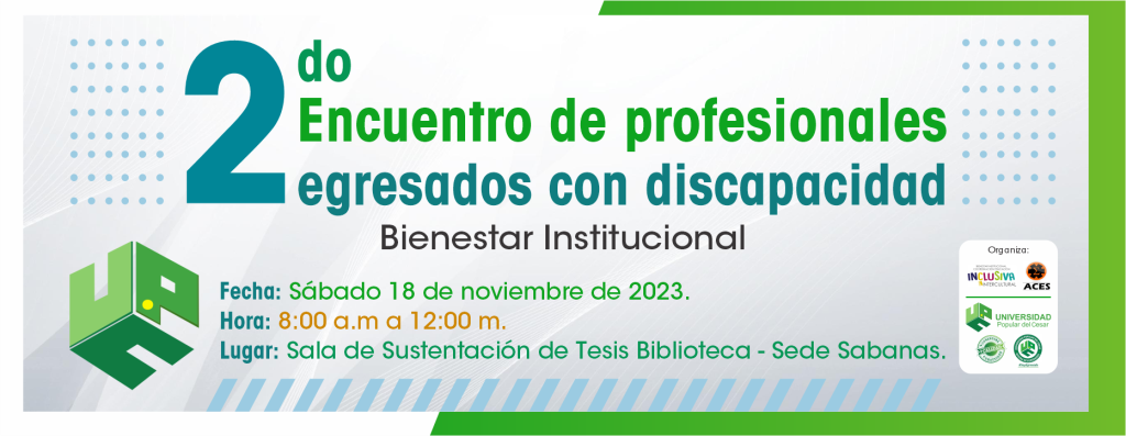Banner II Encuentro de Profesionales egresados con discapacidad