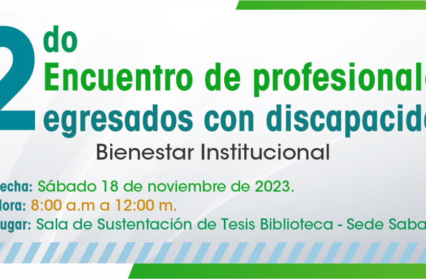 Banner II Encuentro de Profesionales egresados con discapacidad