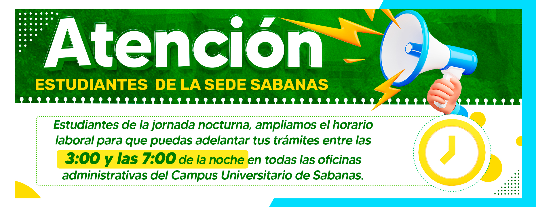 Banner Ampliación de horario