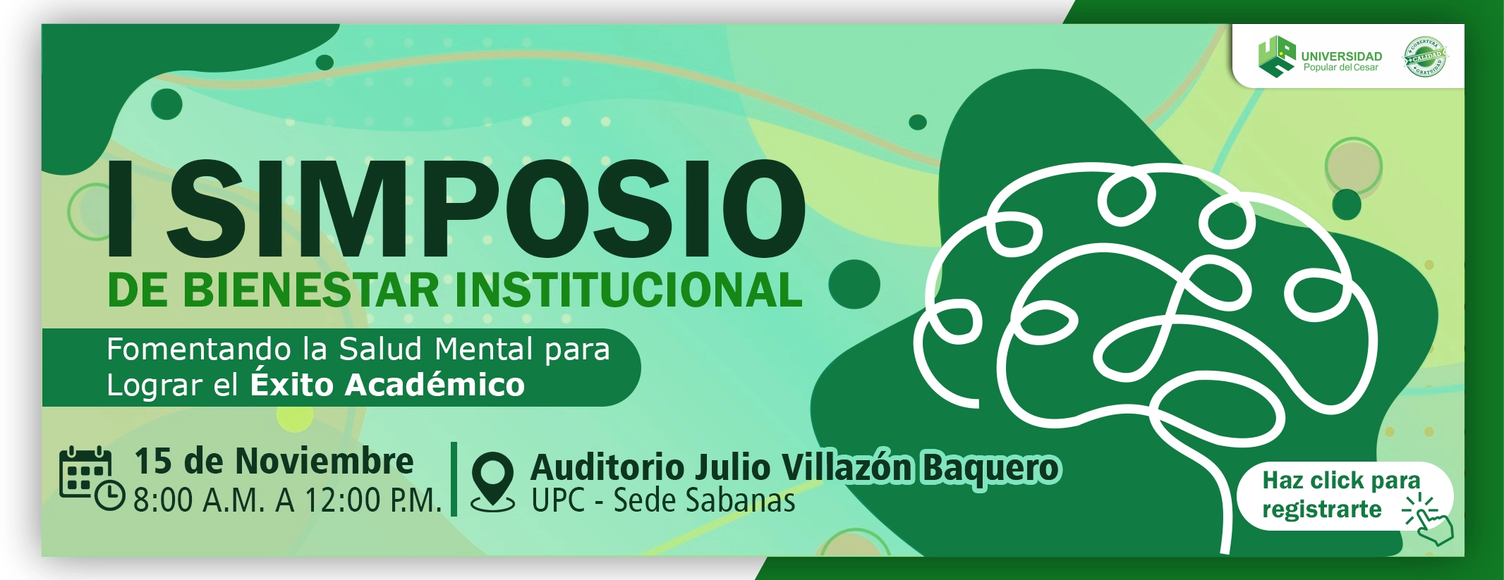 Banner I Simposio de Bienestar Institucional
