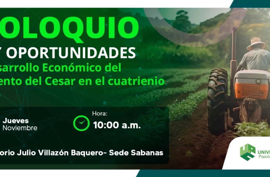 Banner Retos y oportunidades para el desarrollo económico del departamento del Cesar