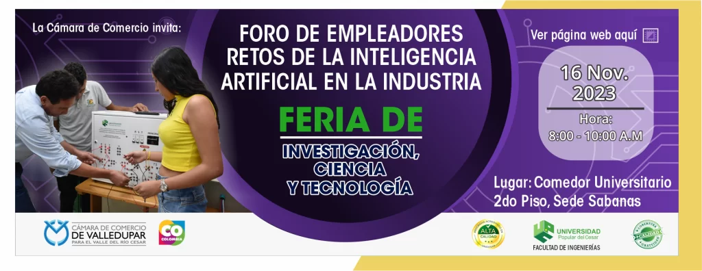 Banner Foro de Empleadores Retos de la Inteligencia Artificial en la Industria