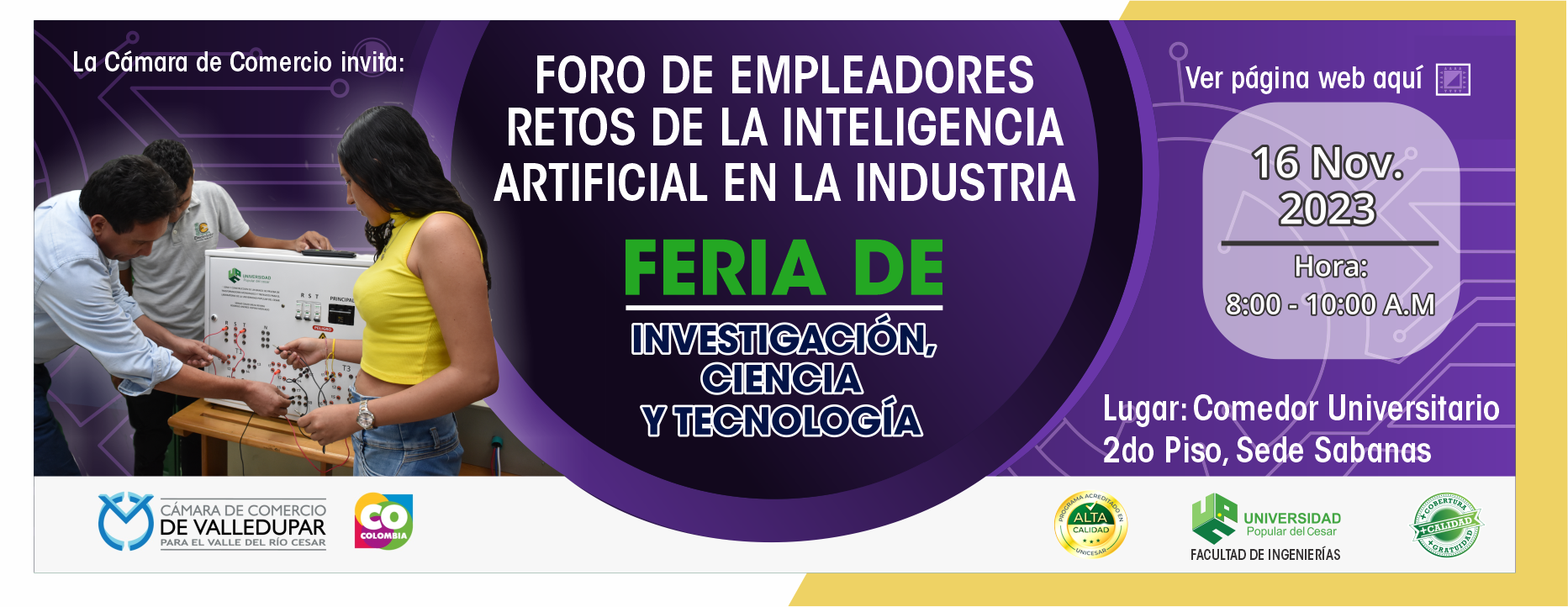 Banner Foro de Empleadores Retos de la Inteligencia Artificial en la Industria