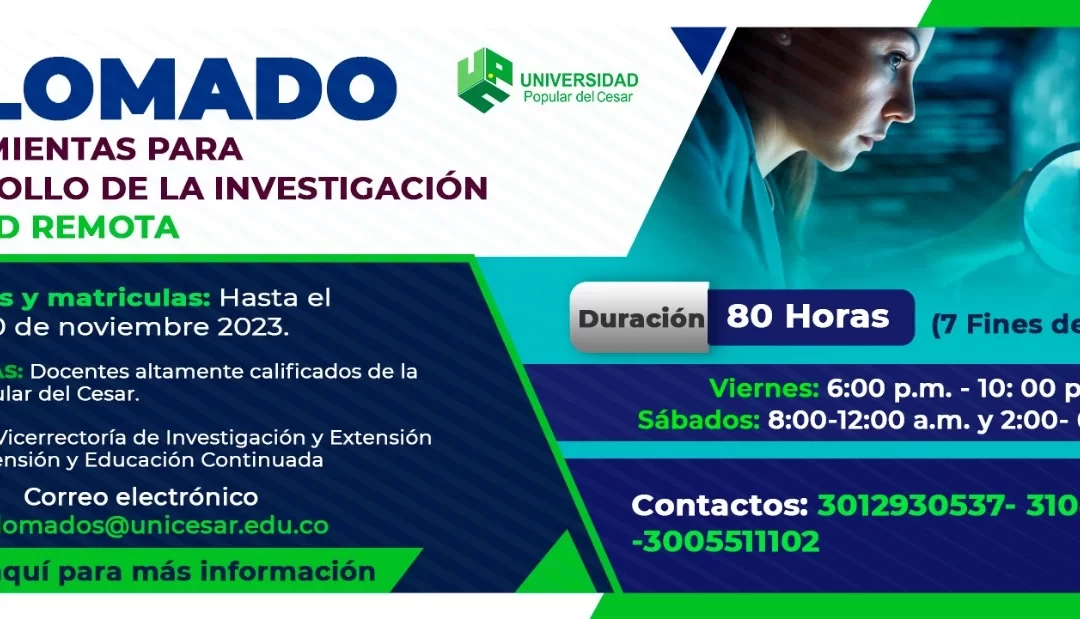 DIPLOMADO EN HERRAMIENTAS PARA EL DESARROLLO DE LA INVESTIGACIÓN
