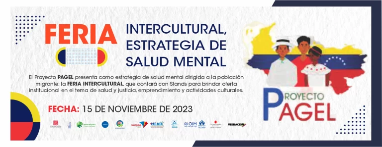 Banner Feria Intercultural, Estrategia de Salud Mental