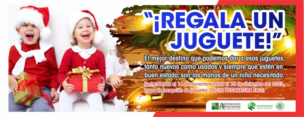 Banner ¡Regala un juguete!