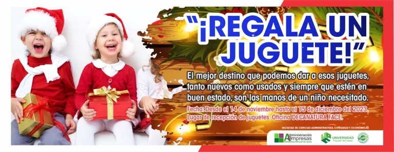 Banner ¡Regala un juguete!