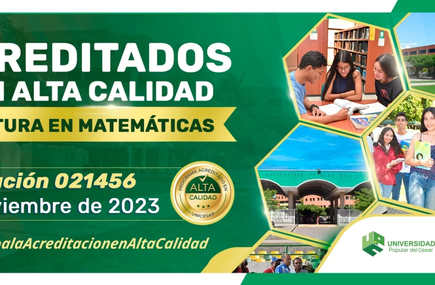 Banner Licenciatura en Matemáticas, Acreditada en Alta Calidad