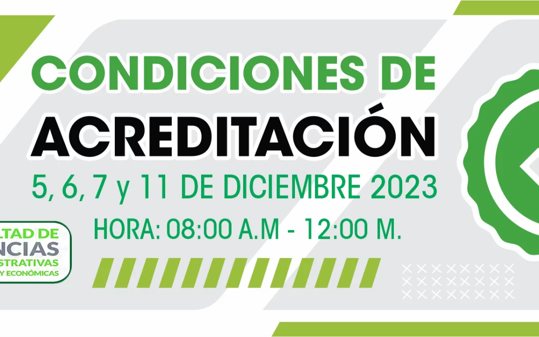 CONDICIONES DE ACREDITACIÓN
