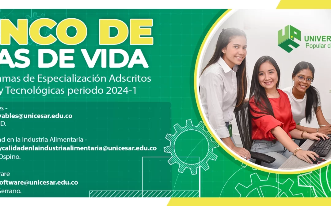 BANCO DE HOJAS DE VIDA DE LOS PROGRAMAS DE ESPECIALIZACIÓN ADSCRITO A INGENIERÍA Y TECNOLÓGICAS PERIODO 2024 -1
