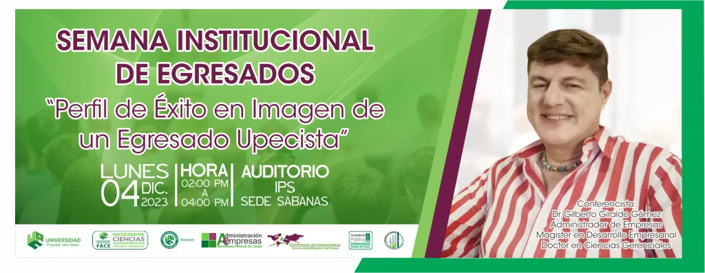 Banner CONFERENCIA “PERFIL DE ÉXITO EN IMAGEN DE UN EGRESADO UPECISTA”