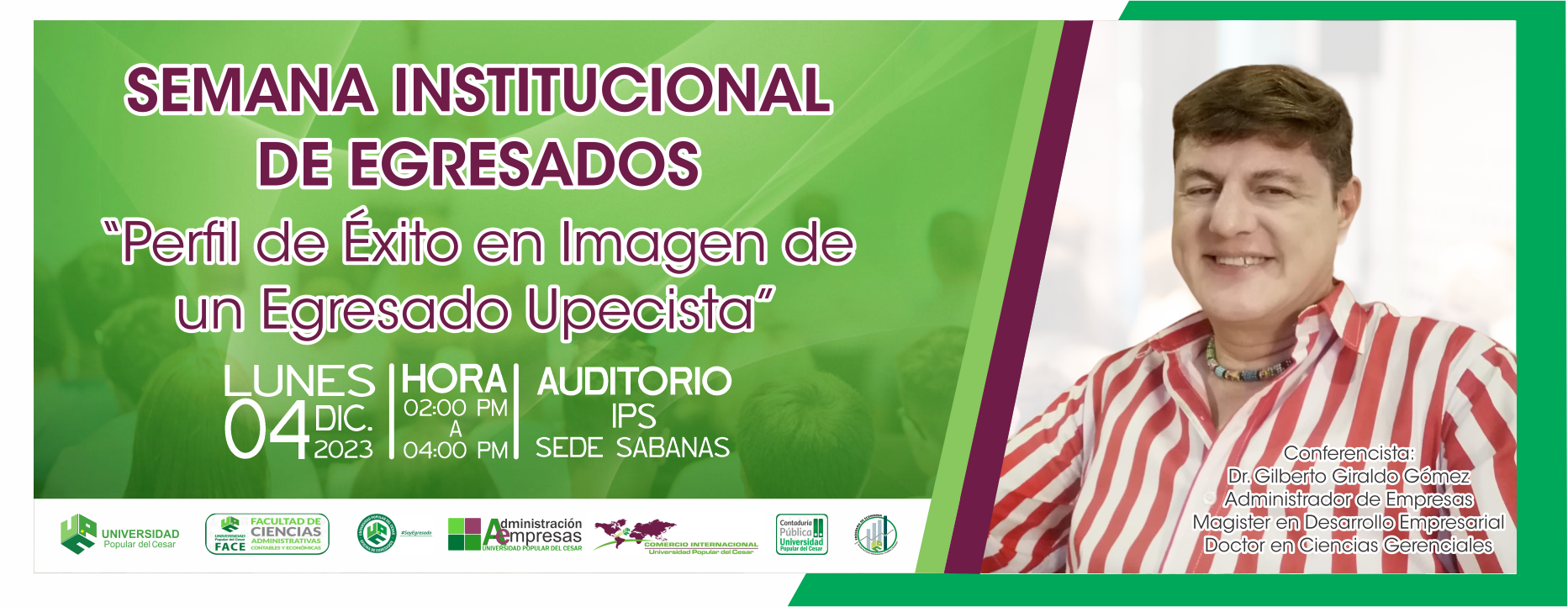 Banner CONFERENCIA “PERFIL DE ÉXITO EN IMAGEN DE UN EGRESADO UPECISTA”