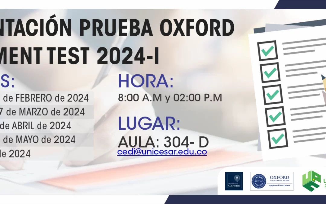 PRESENTACION PRUEBA OXFORD PLACEMENT TEST 2024-I