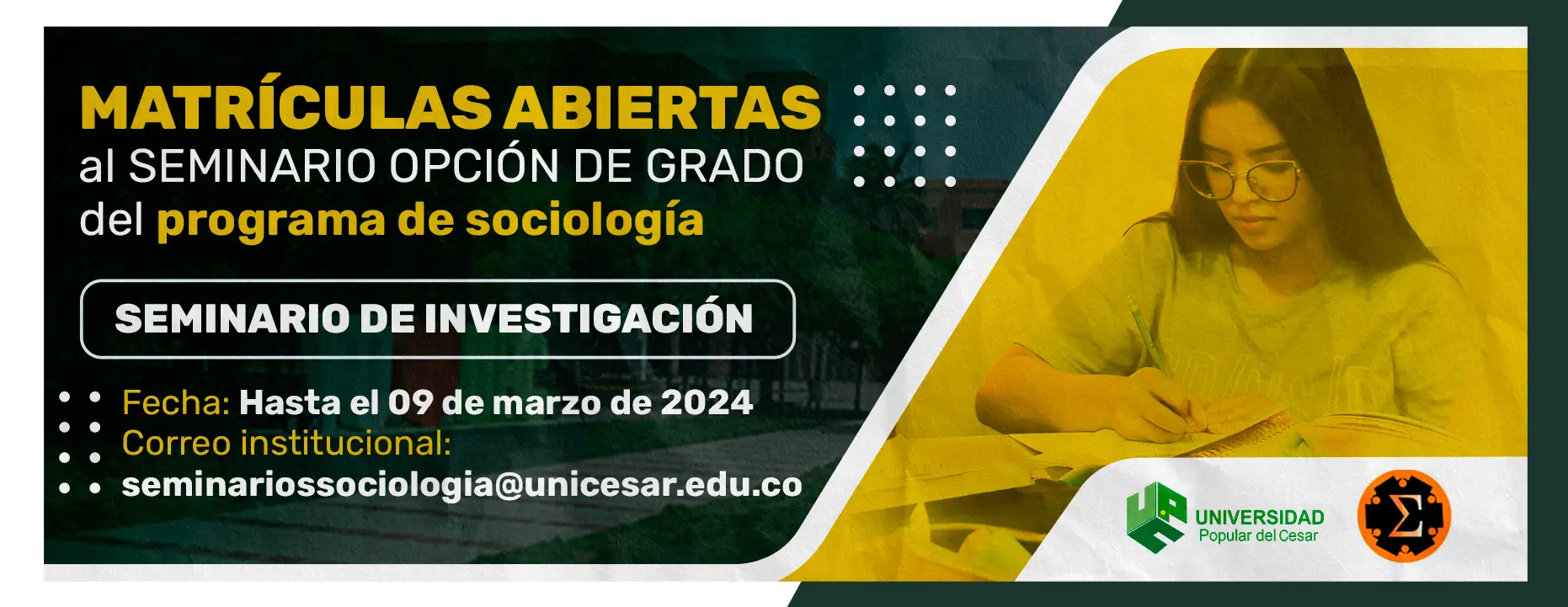 EVENTO 03 Banner Opción de grado sociologia