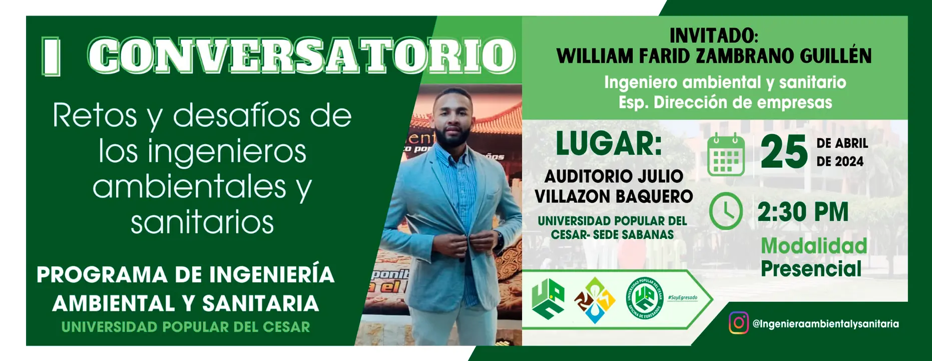 I CONVERSATORIO: RETOS Y DESAFÍOS DE LOS INGENIEROS AMBIENTALES Y SANITARIOS