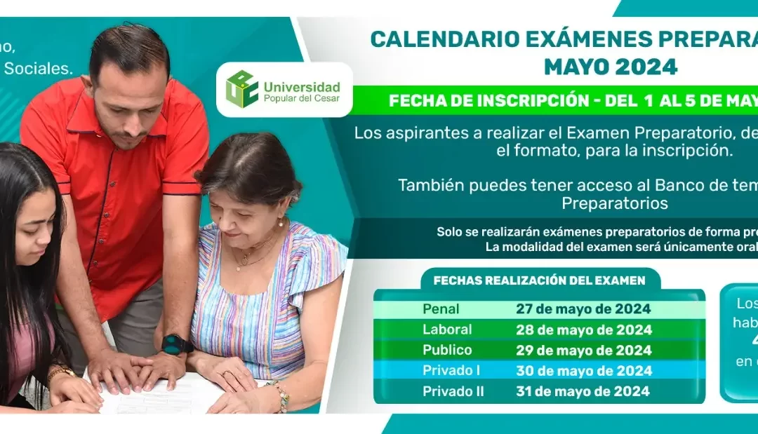 CALENDARIO PREPARATORIO MES DE MAYO DE 2024