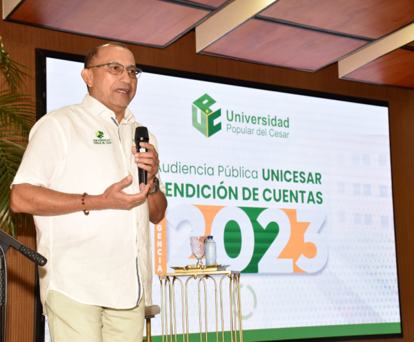 Rector de la UPC destaca logros alcanzados por su administraciรณn en la vigencia 2023