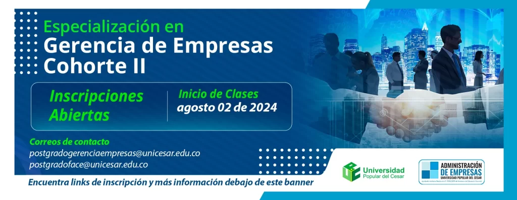 Banner Especialización en gerencia