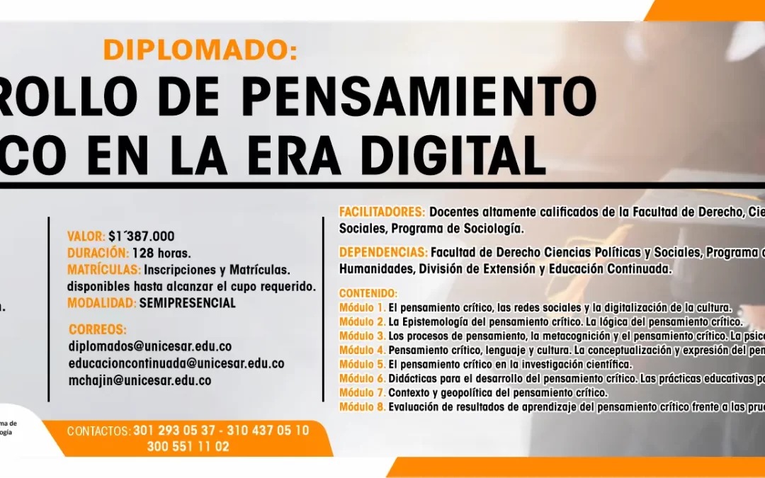 DIPLOMADO DESARROLLO DE PENSAMIENTO CRÍTICO EN LA ERA DIGITAL