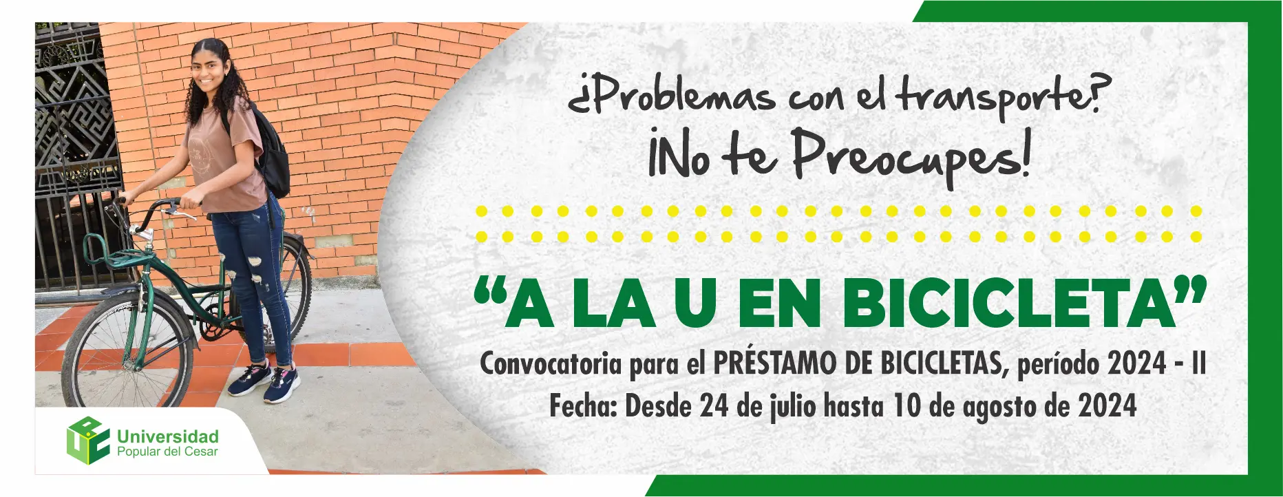Banner a la U en Bicicleta