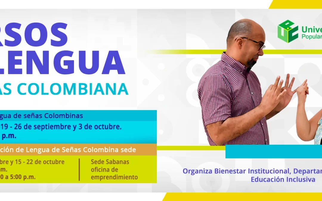 CURSOS DE LENGUA DE SEÑAS COLOMBIANA