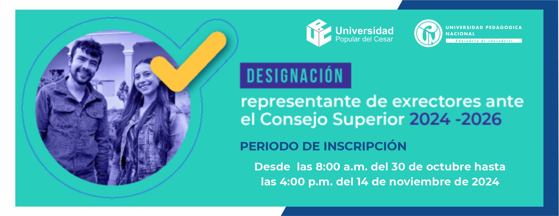 EVENTO 03 Banner Designación Representantes de Exrectores