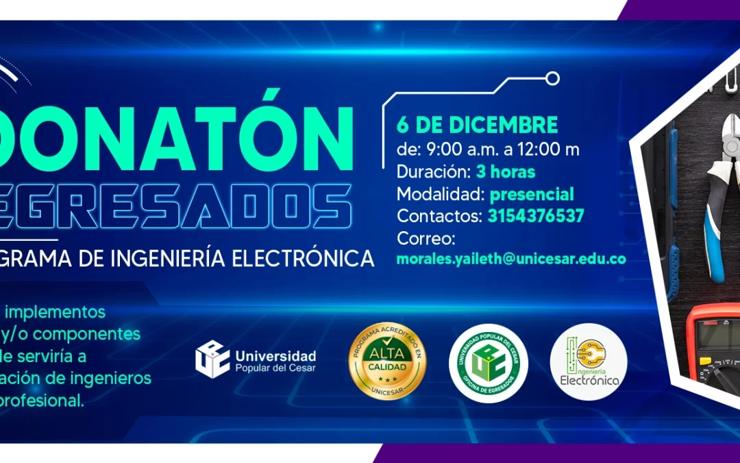 II DONATÓN DE EGRESADOS DEL PROGRAMA INGENIERÍA ELECTRÓNICA
