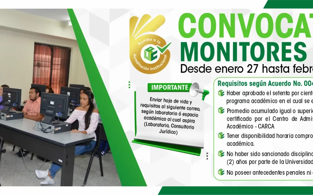 CONVOCATORIA MONITORES 2025 – 1