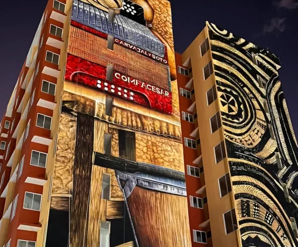 Jhon Maestre, el egresado de Bellas Artes que dejó su huella en el mural más alto de la Costa Caribe