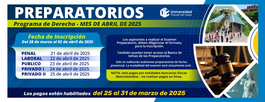 Banner Preparatorios abril 2025, calendario de exámenes preparatorios. fecha de inscripción del 28 de marzo al 02 de abril de 2025