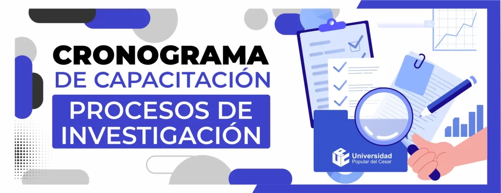 Cronograma de capacitación de los procesos de investigación