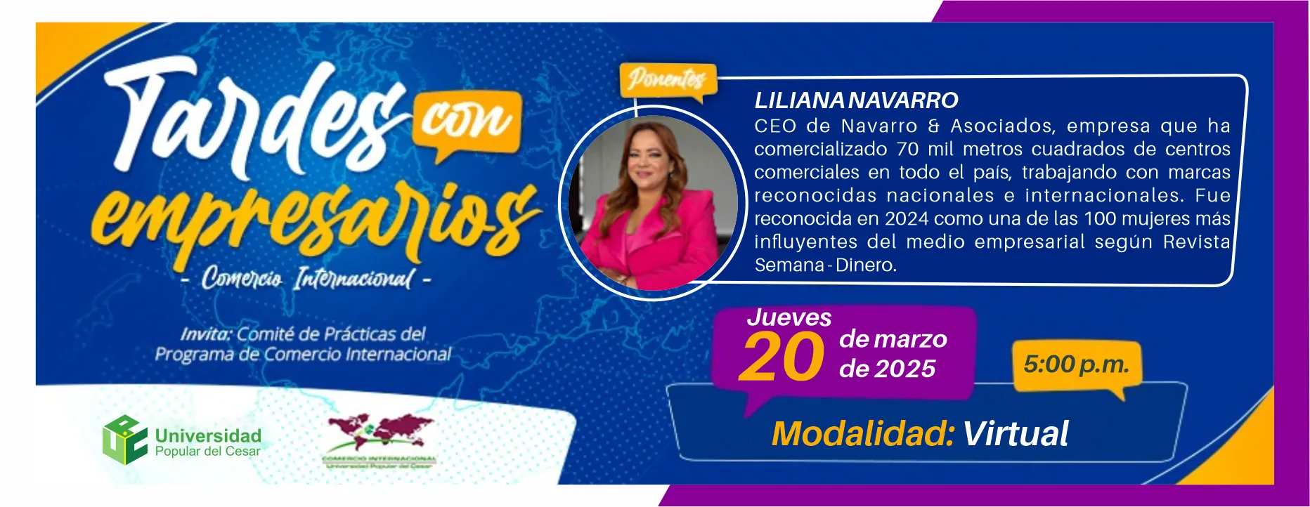 Tarde con Empresarios, Ponente: Liliana Navarro - CEP de Navarro & Asociados