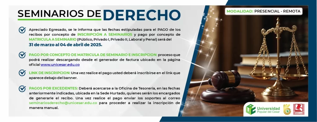 Seminarios de Derecho