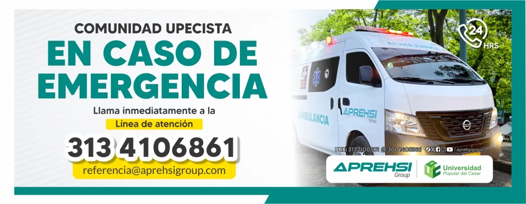 Comunidad upecista, en caso de emergencia llama inmediatamente a la línea de atención 3134106861
