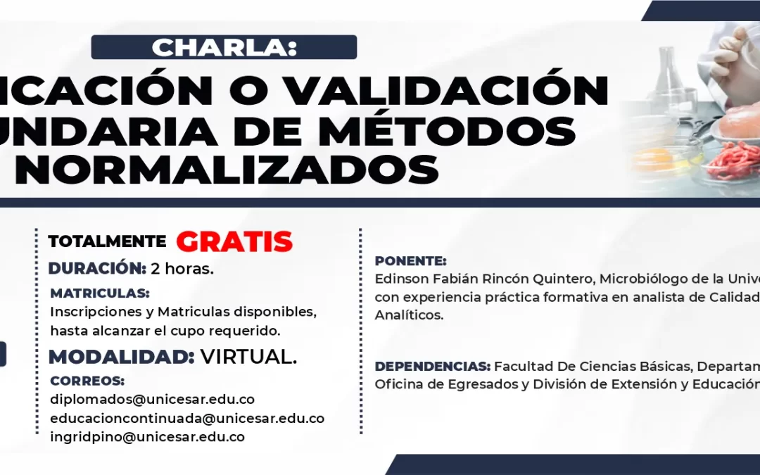 CHARLA: VERIFICACIÓN O VALIDACIÓN SECUNDARIA DE MÉTODOS NORMALIZADOS