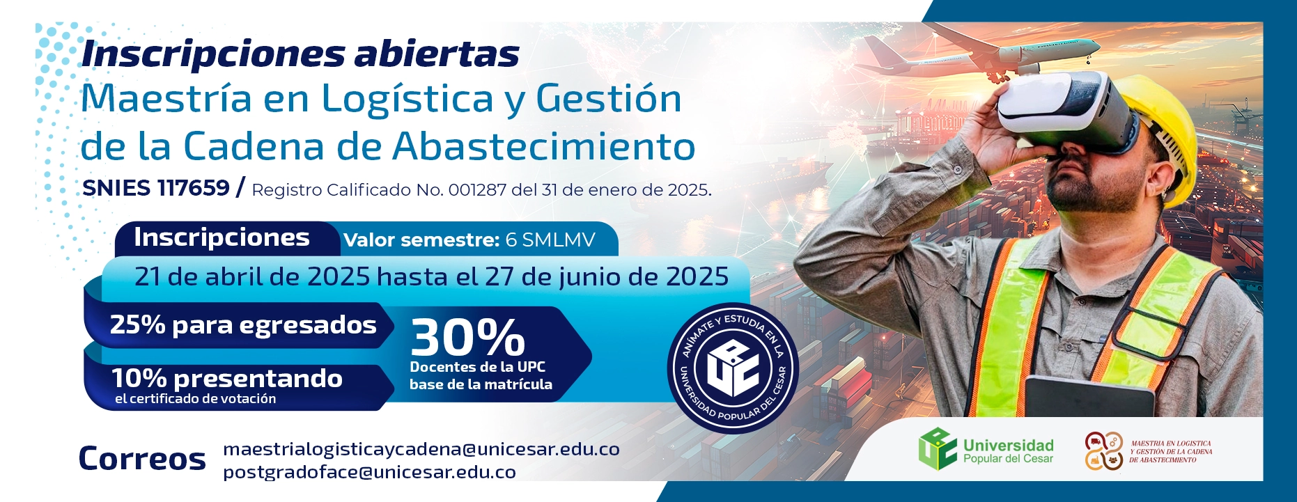 MAESTRÍA EN LOGÍSTICA Y GESTIÓN DE LA CADENA DE ABASTECIMIENTO
